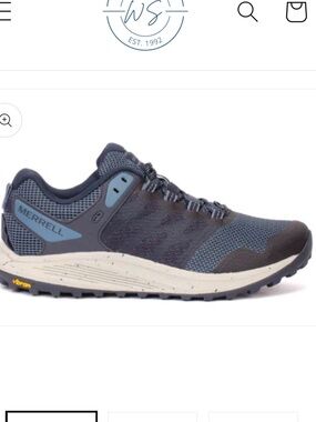 Merrell Men's Navy and Gray Trail Running Shoe